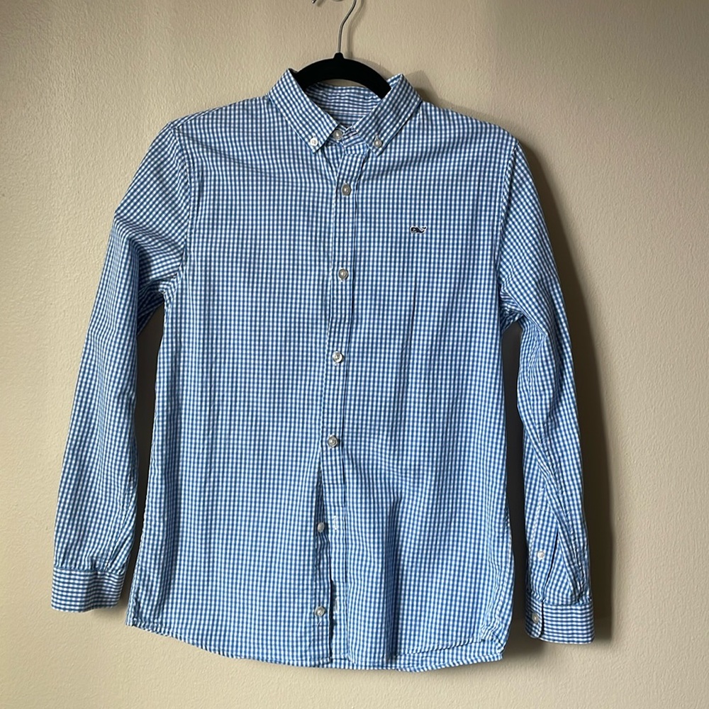 Kids Vineyard Vines Blue and White Whale Shirt
